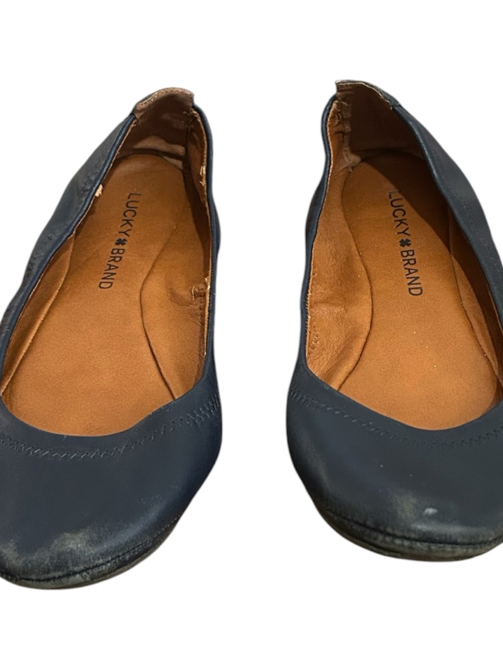 Lucky Brand Navy Slip-On Ballet Flats-Size 7M
